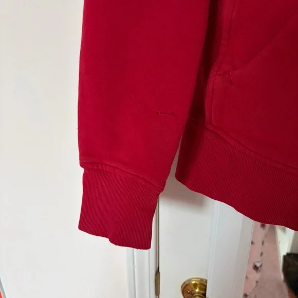 lululemon athletica full zip Scuba Vibrant Red Zip-Up Fleece Hoodie - Picture 9 of 14